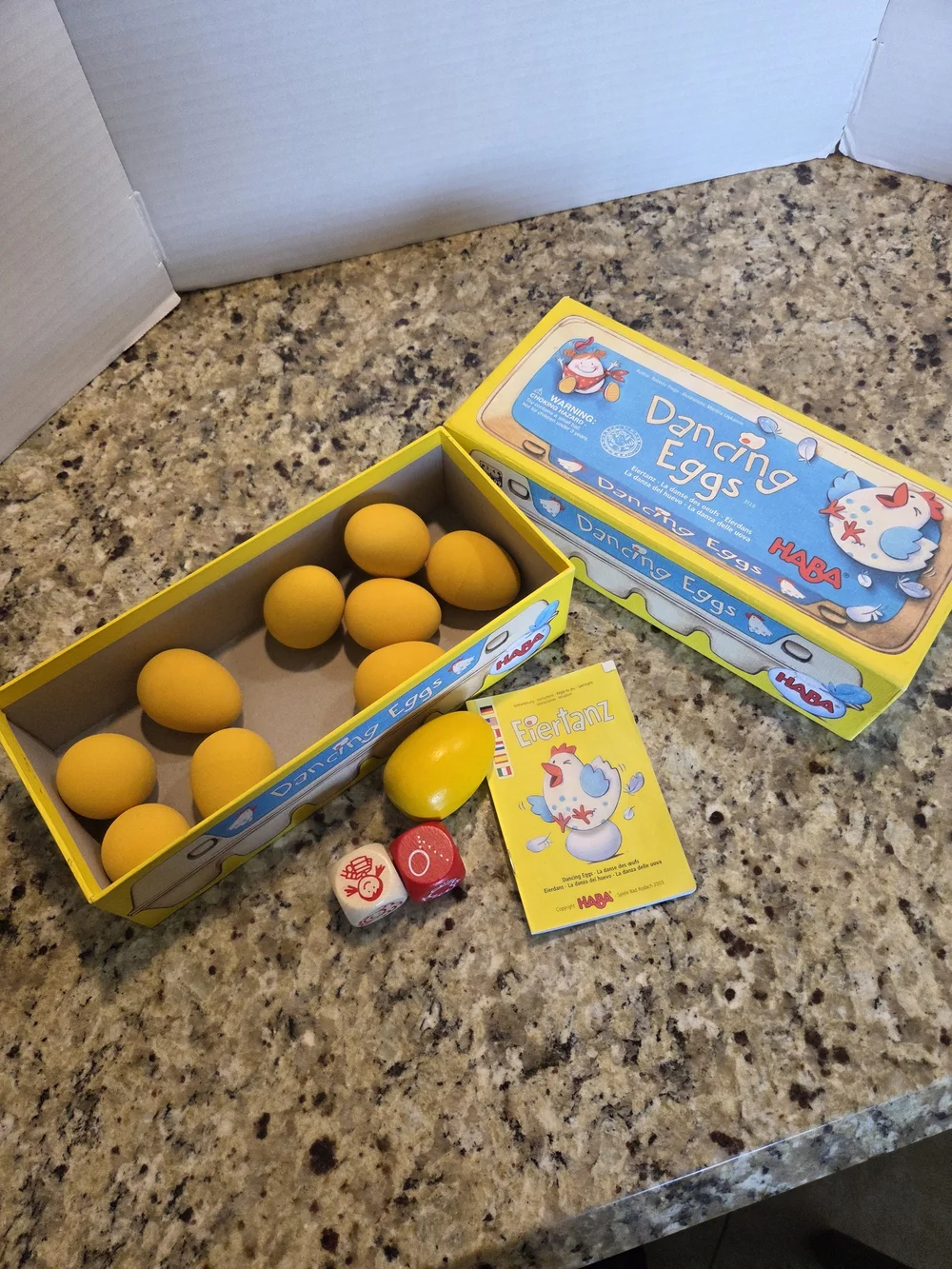 HABA Dancing Eggs Game 2003 Complete w/ Instructions Kids Family Party Game Vtg